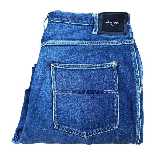 VINTAGE Sean John Jeans Size 38 Blue - Picture 5 of 9